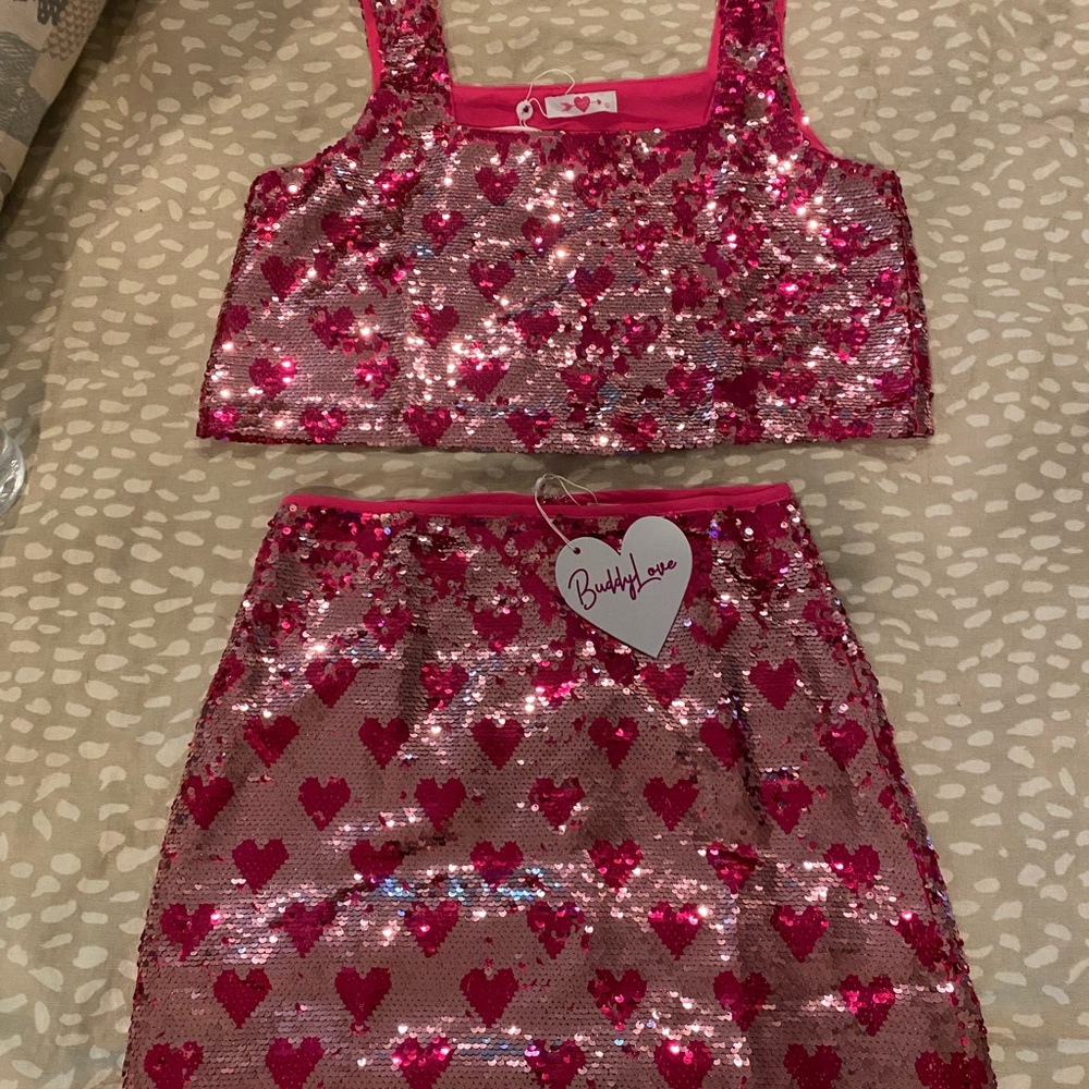 Buddy Love Sugar Set Heart Sequins
